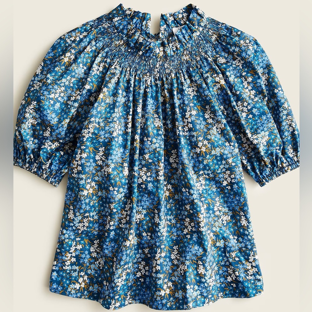 J Crew x Liberty - Blue Floral Top